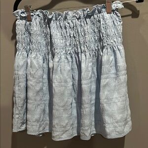 Simply Southern Light Blue Smocked Women's Skirt With Built in Shorts